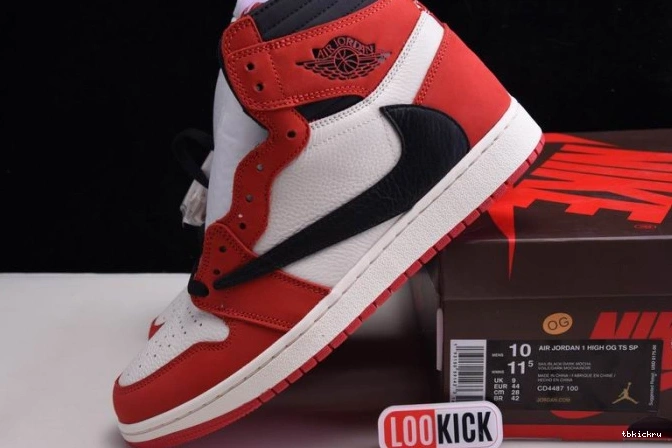 Cheap TBK - JORDAN TRAVIS SCOTT RETRO 100(RED) X AIR HIGH 1 CD4487 OG 0704